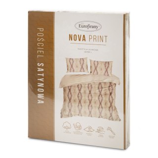 KOMPLET POŚCIELI SATYNOWEJ NIKA 24 160 X 200 CM BEŻOWY