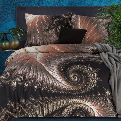 KOMPLET POŚCIELI SATYNOWEJ REINA 18 220 X 200 CM BRĄZOWY