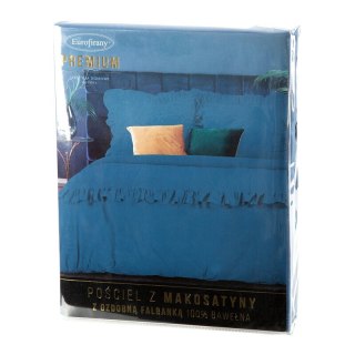 KOMPLET POŚCIELI SATYNOWEJ VENUS 160 X 200 CM CIEMNONIEBIESKI