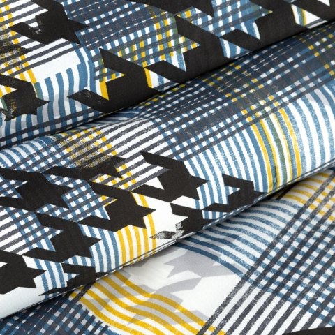 KOMPLET POŚCIELI W PUDEŁKU MANDY 220 X 200 CM NIEBIESKI