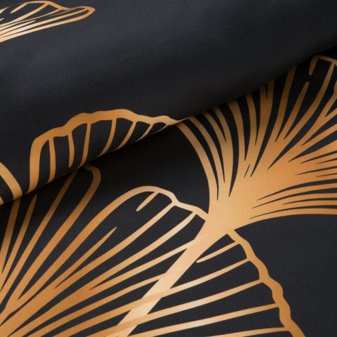 Pościel 160x200 cm z makosatyny bawełnianej kolor czarny, złoty z fantazyjnym wzorem VICTORIA 10 Limited Collection