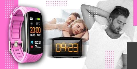 Smartband GIEWONT Fit&GO Duo GW200-4 - Black + Pasek Think Pink Smartband GIEWONT Fit&GO Duo GW200-4 - Black + Pasek Think Pink