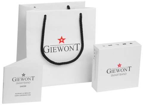 Smartband GIEWONT Fit&GO Duo GW200-5 - Black + Pasek Go Green Smartband GIEWONT Fit&GO Duo GW200-5 - Black + Pasek Go Green