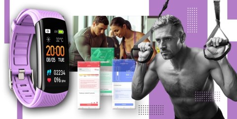 Pasek GIEWONT Fit&GO do GW200 GWP200-8 - Touch of Lavender