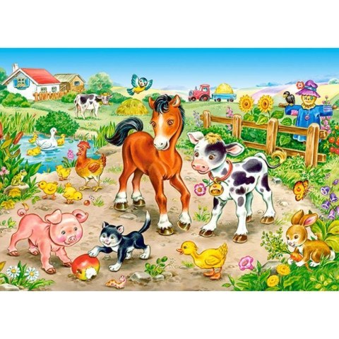 Puzzle 120el. on the farm CASTOR