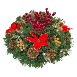 Stroik na stół komodę dekoracja świąteczna na Boże Narodzenie kopułka