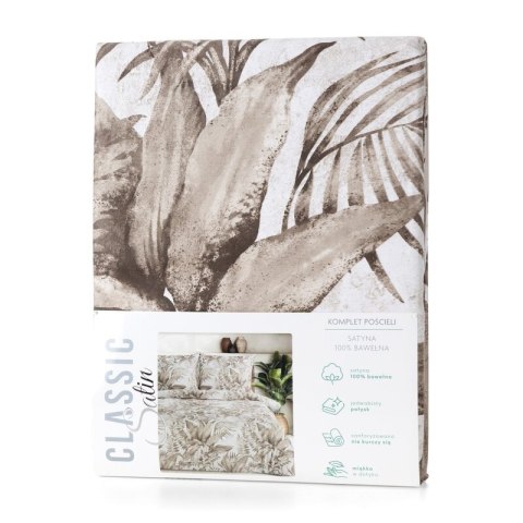 KOMPLET POŚCIELI SATYNOWEJ SPRING 46 220 X 200 CM BEŻOWY