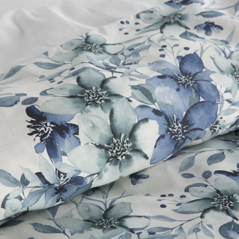 KOMPLET POŚCIELI SATYNOWEJ SPRING 54 220 X 200 CM NIEBIESKI