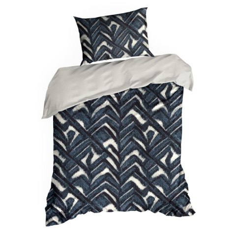 KOMPLET POŚCIELI SATYNOWEJ SPRING 61 220 X 200 CM CIEMNOGRANATOWY