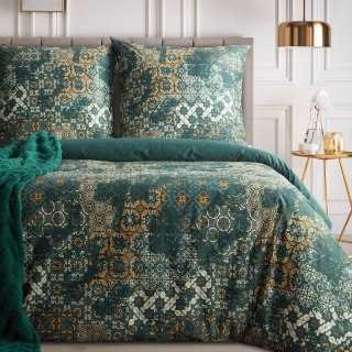 KOMPLET POŚCIELI SATYNOWEJ SPRING 69 160 X 200 CM CIEMNOZIELONY