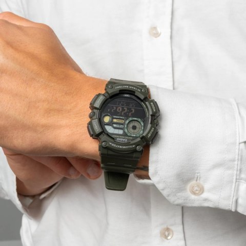 ZEGAREK MĘSKI CASIO Digital Moonphase WS-1500H-3B + BOX
