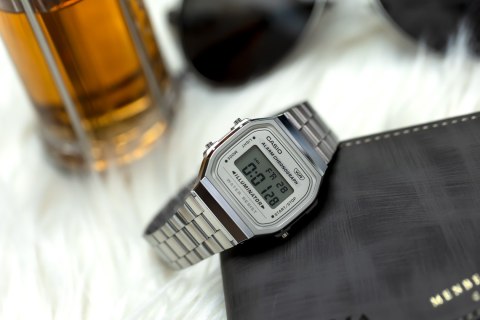 ZEGAREK UNISEX CASIO Retro Vintage A168WA-8A + BOX (zd088g)
