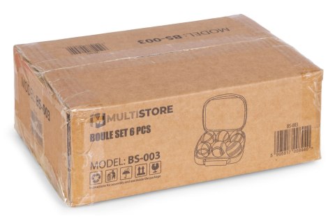 Zestaw do gry w bule kule boules petanque 6 szt. + etui i akcesoria
