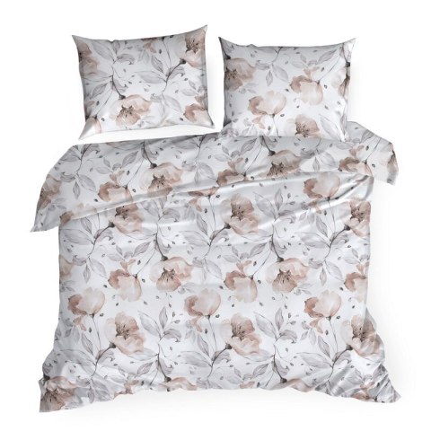 KOMPLET POŚCIELI BAWEŁNIANEJ NICKY 220 X 200 CM BIAŁY