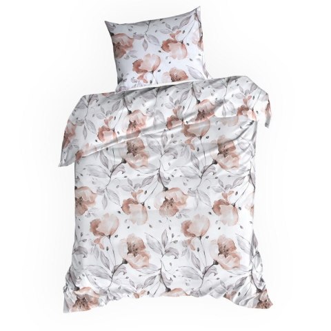 KOMPLET POŚCIELI BAWEŁNIANEJ NICKY 220 X 200 CM BIAŁY