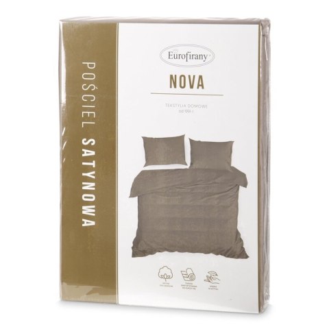 KOMPLET POŚCIELI NOVA3 160 X 200 CM JASNOBRĄZOWY