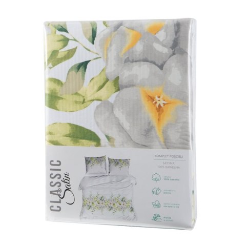 KOMPLET POŚCIELI SATYNOWEJ SPRING 22 140 X 200 CM BIAŁY