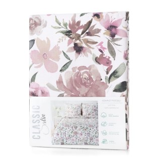 KOMPLET POŚCIELI SATYNOWEJ SPRING 57 140 X 200 CM BIAŁY