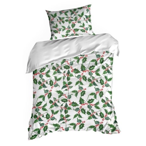 KOMPLET POŚCIELI ŚWIATECZNEJ TORI 160 X 200 CM BIAŁY