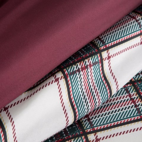 ŚWIĄTECZNY KOMPLET POŚCIELI AARON 160 X 200 CM BIAŁY