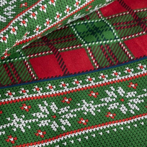 ŚWIĄTECZNY KOMPLET POŚCIELI AURORA 160 X 200 CM ZIELONY