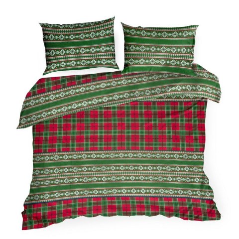 ŚWIĄTECZNY KOMPLET POŚCIELI AURORA 220 X 200 CM ZIELONY