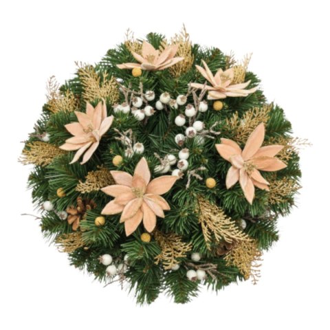 Stroik na stół komodę dekoracja świąteczna na Boże Narodzenie kopułka