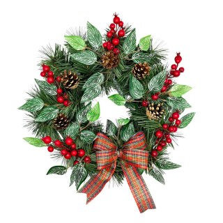 TRADYCYJNY STROIK ŚWIĄTECZNY KRÓLEWSKI SZYSZKI + JARZĘBINA