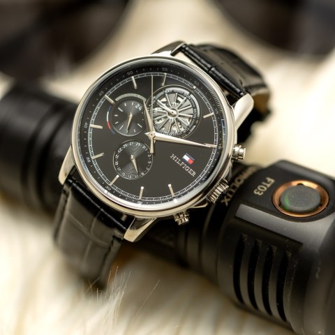 ZEGAREK MĘSKI TOMMY HILFIGER 1710605 Steward Open Heart + BOX