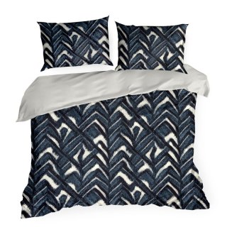 KOMPLET POŚCIELI SATYNOWEJ SPRING 61 160 X 200 CM CIEMNOGRANATOWY