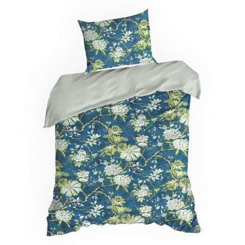 KOMPLET POŚCIELI SATYNOWEJ SPRING 68 220 X 200 CM NIEBIESKI