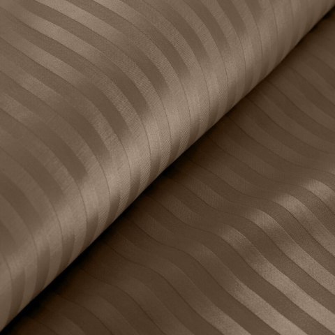 KOMPLET POŚCIELI SATYNOWEJ VERA 220 X 200 CM BRĄZOWY