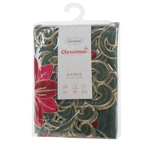 OBRUS ŚWIĄTECZNY 05 35 X 180 CM ZIELONY