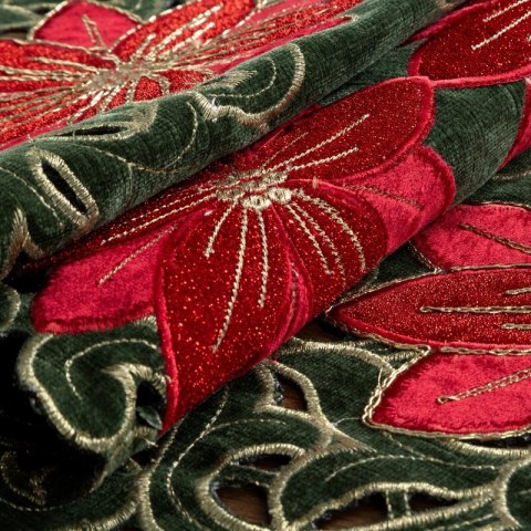 OBRUS ŚWIĄTECZNY 05 35 X 180 CM ZIELONY