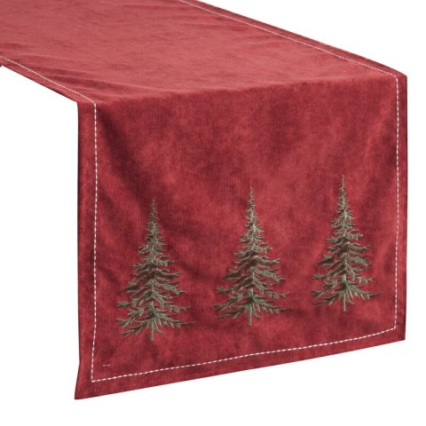 OBRUS ŚWIĄTECZNY 26 40 X 183 CM BORDOWY
