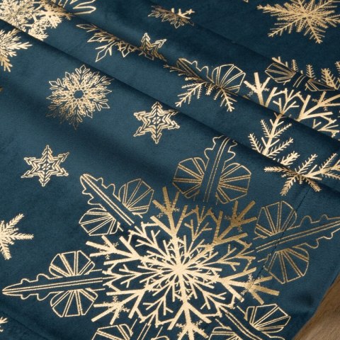 OBRUS ŚWIĄTECZNY JOY (2) 40 X 140 CM GRANATOWY