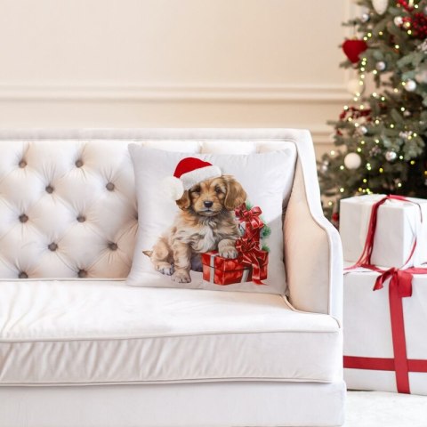 POSZEWKA ŚWIĄTECZNY 214 45 X 45 CM BIAŁY