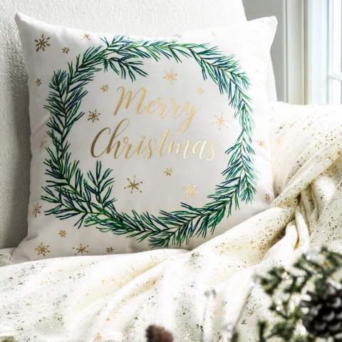 POSZEWKA ŚWIĄTECZNY 234 45 X 45 CM BIAŁY