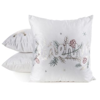 POSZEWKA ŚWIĄTECZNY 243 45 X 45 CM BIAŁY
