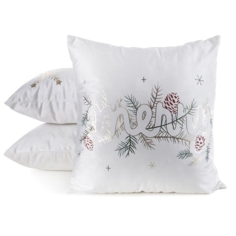 POSZEWKA ŚWIĄTECZNY 243 45 X 45 CM BIAŁY