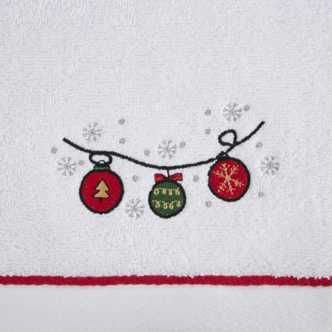 RĘCZNIK ŚWIATECZNY GERDA2 70 X 140 CM BIAŁY