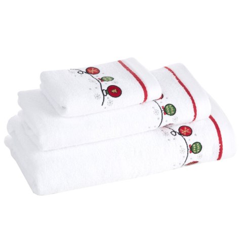 RĘCZNIK ŚWIATECZNY GERDA2 70 X 140 CM BIAŁY