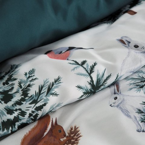 ŚWIĄTECZNY KOMPLET POŚCIELI ROLAND 140 X 200 CM BIAŁY