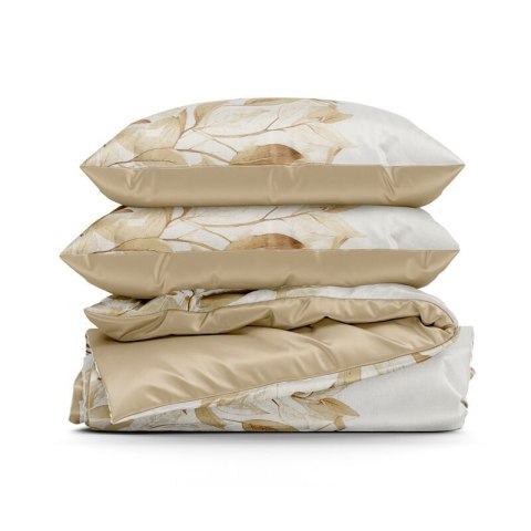 KOMPLET POŚCIELI SATYNOWEJ SPRING 60 140 X 200 CM CIEMNOPOMARAŃCZOWY