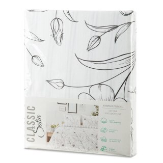 KOMPLET POŚCIELI SATYNOWEJ SPRING 64 160 X 200 CM BIAŁY