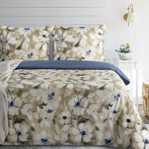 KOMPLET POŚCIELI SATYNOWEJ SPRING 66 140 X 200 CM JASNOBEŻOWY