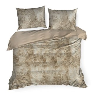 KOMPLET POŚCIELI SATYNOWEJ SPRING 77 140 X 200 CM JASNOBRĄZOWY