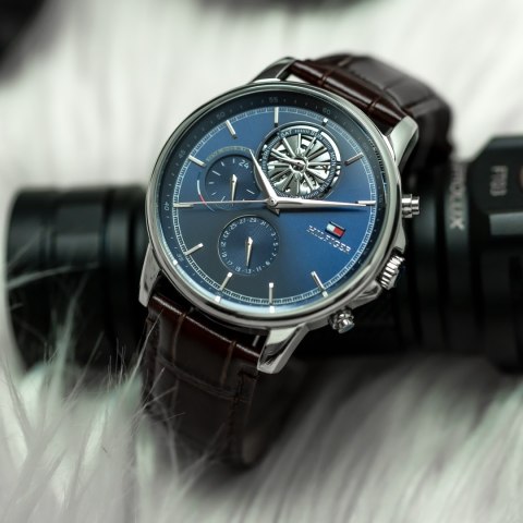 ZEGAREK MĘSKI TOMMY HILFIGER 1710629 Steward Open Heart + BOX
