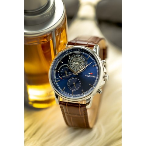 ZEGAREK MĘSKI TOMMY HILFIGER 1710629 Steward Open Heart + BOX