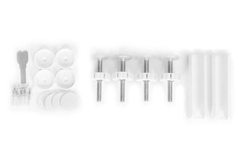 Bramka barierka zabezpieczająca 74-132 cm na schody i drzwi stal dodatkowe panele biała ECOTOYS